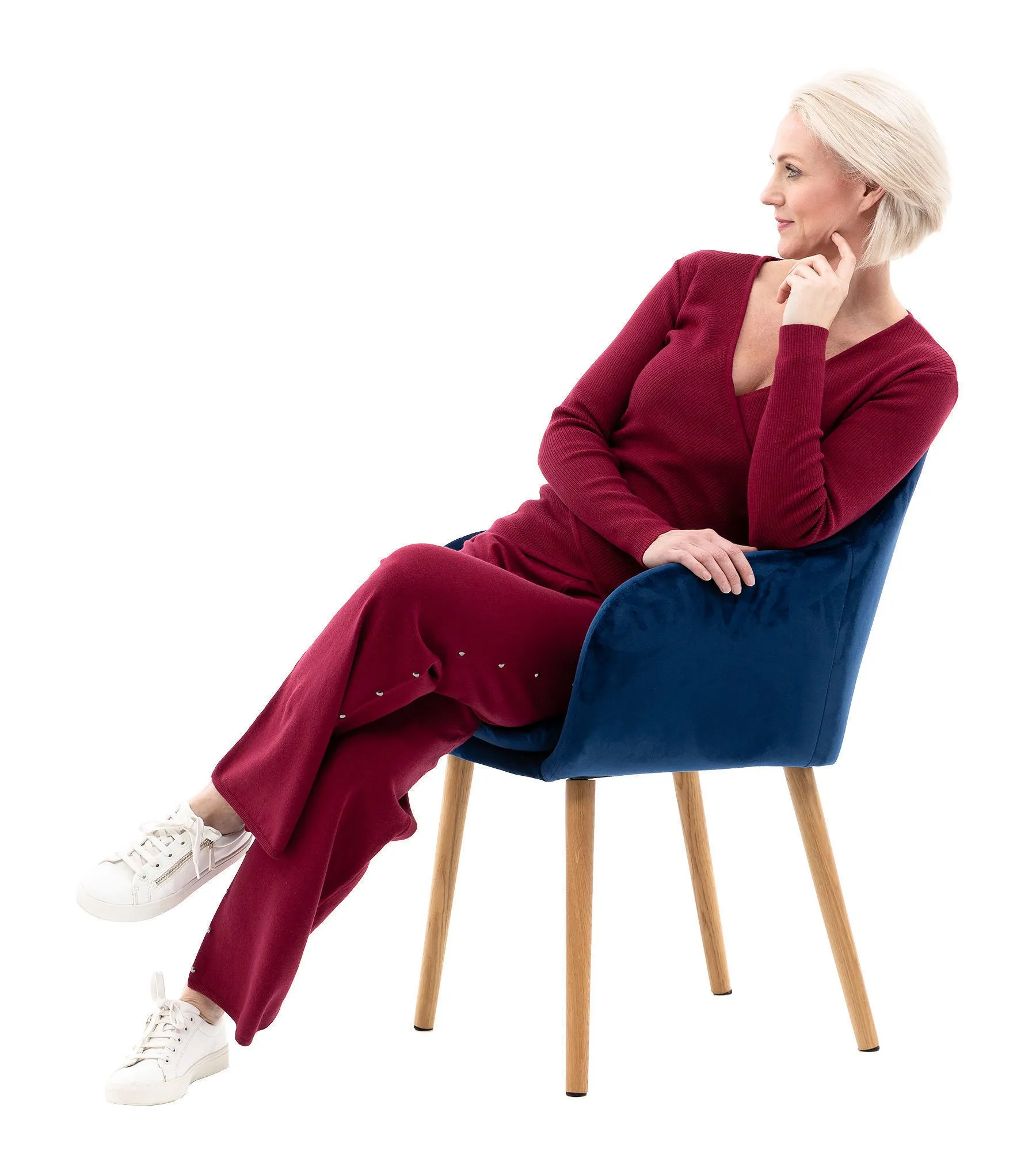 Hose In Rippstrick Mit Nieten - Image 3