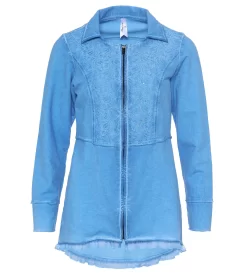 Jerseyjacke Mit Kragen