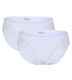 Slip 2er Pack Mit Seitlichem Spitzeneinsatz