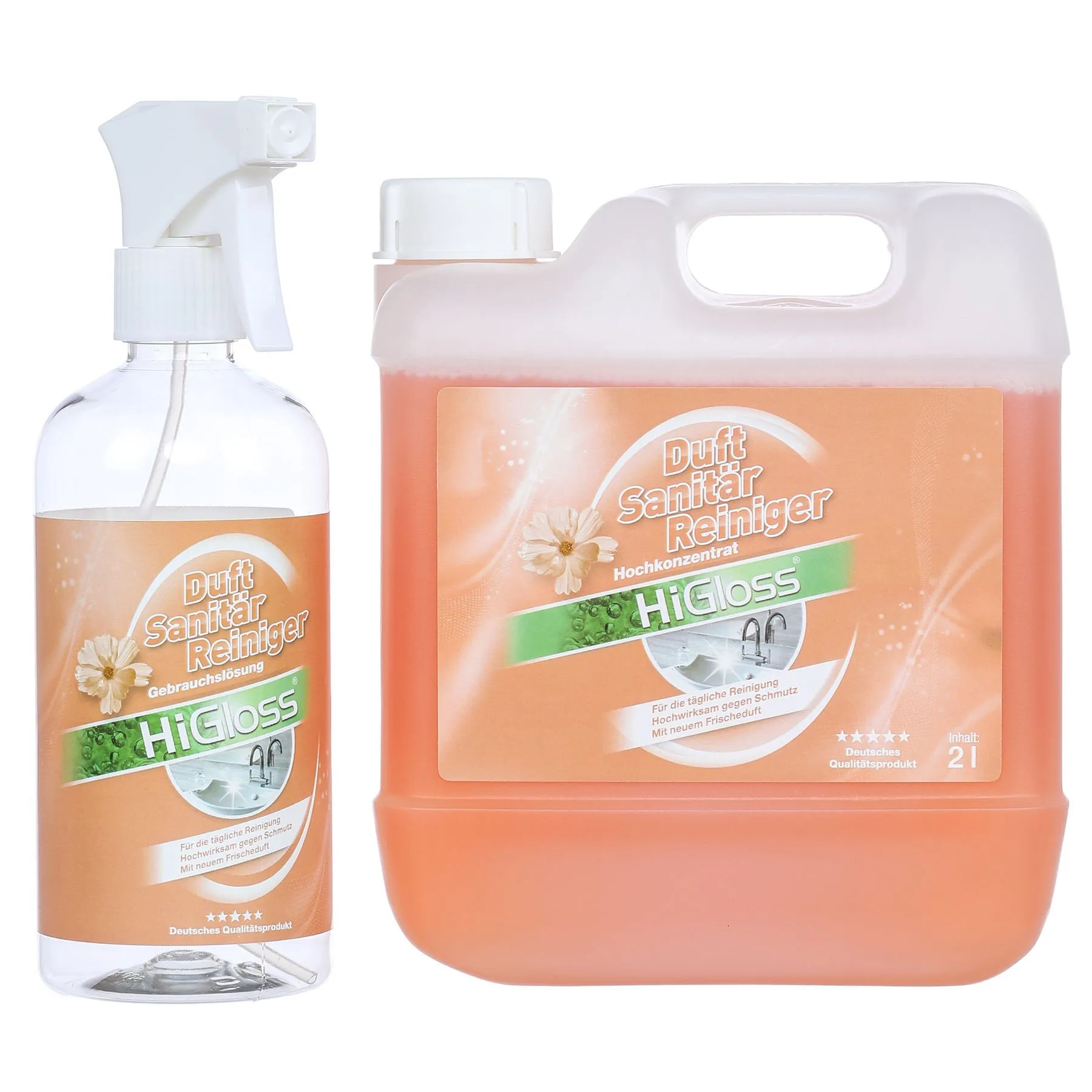 Duft-Sanitärreiniger-Set, 2 L + Zubehör