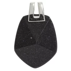 Design-AnhÀnger, Blaufluss, Silber 925 Rhodiniert