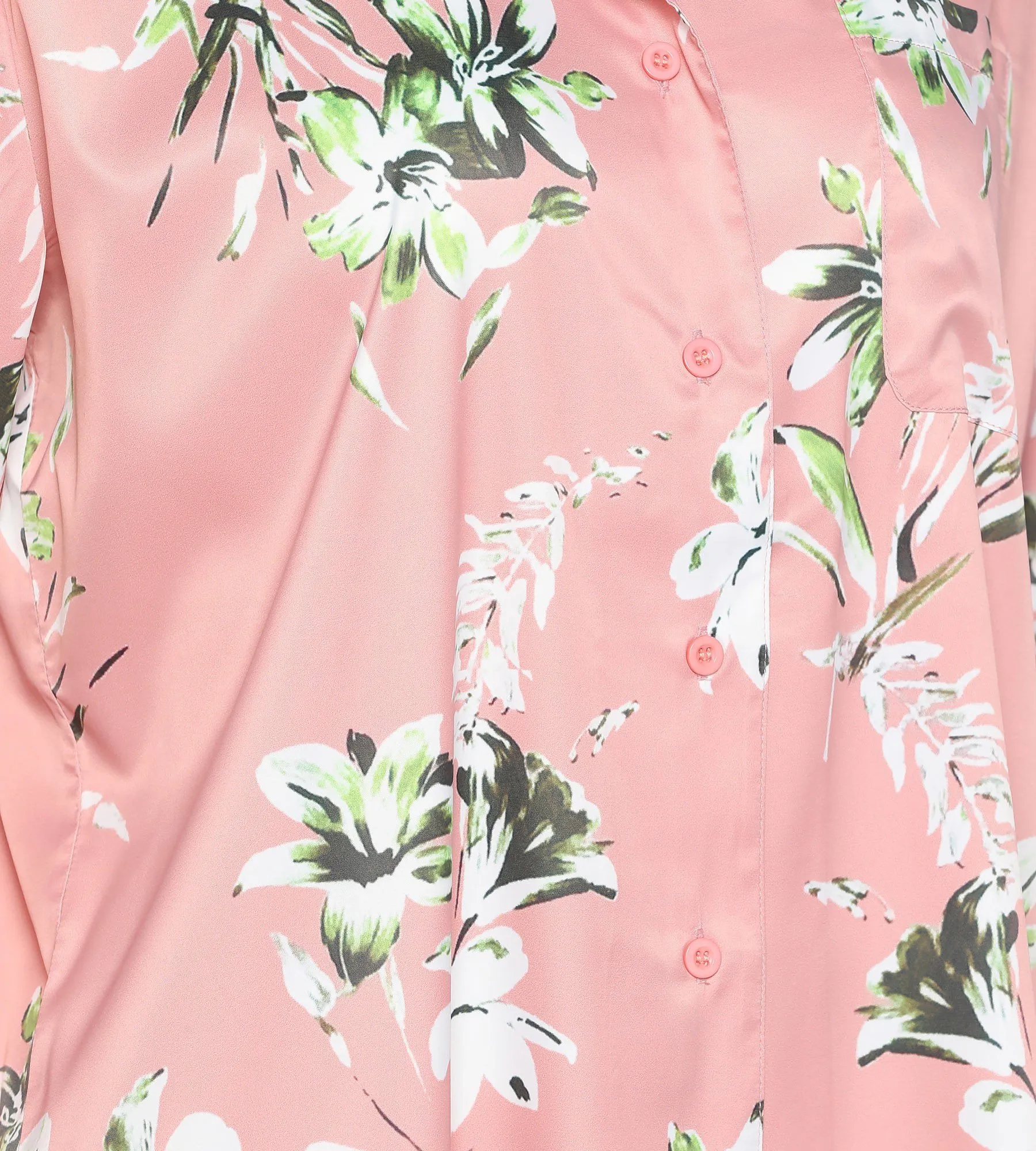 Pyjama Set Hemdbluse & Hose In Satin - Image 4