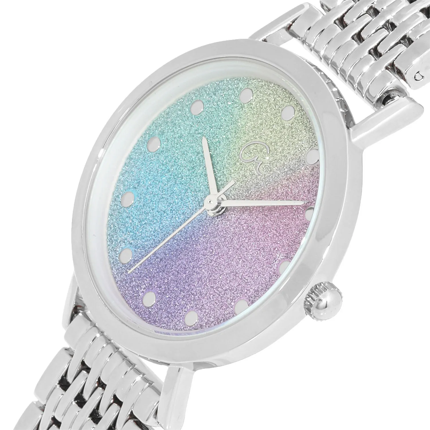 Armband-Uhr "Dusty Rainbow", Glitzerstaub-Ziffernblatt - Image 3