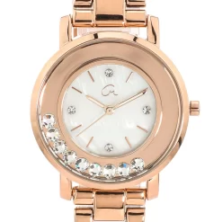 Armband-Uhr "Dancing Stars", Perlmutt-Ziffernblatt