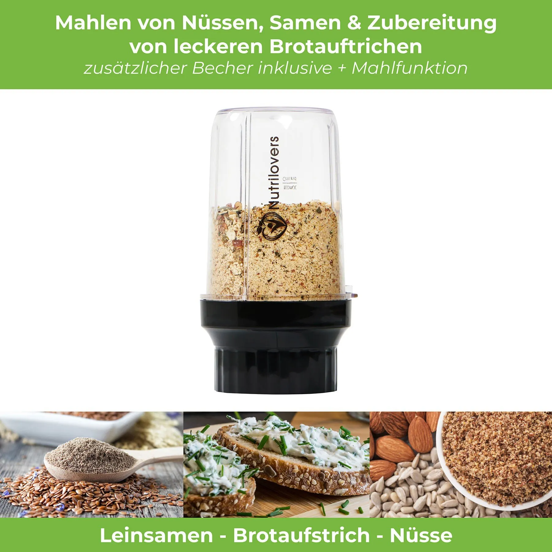 All-In-1 Mixer Mit 2 BehÀltern Und To-Go Deckeln - Image 5