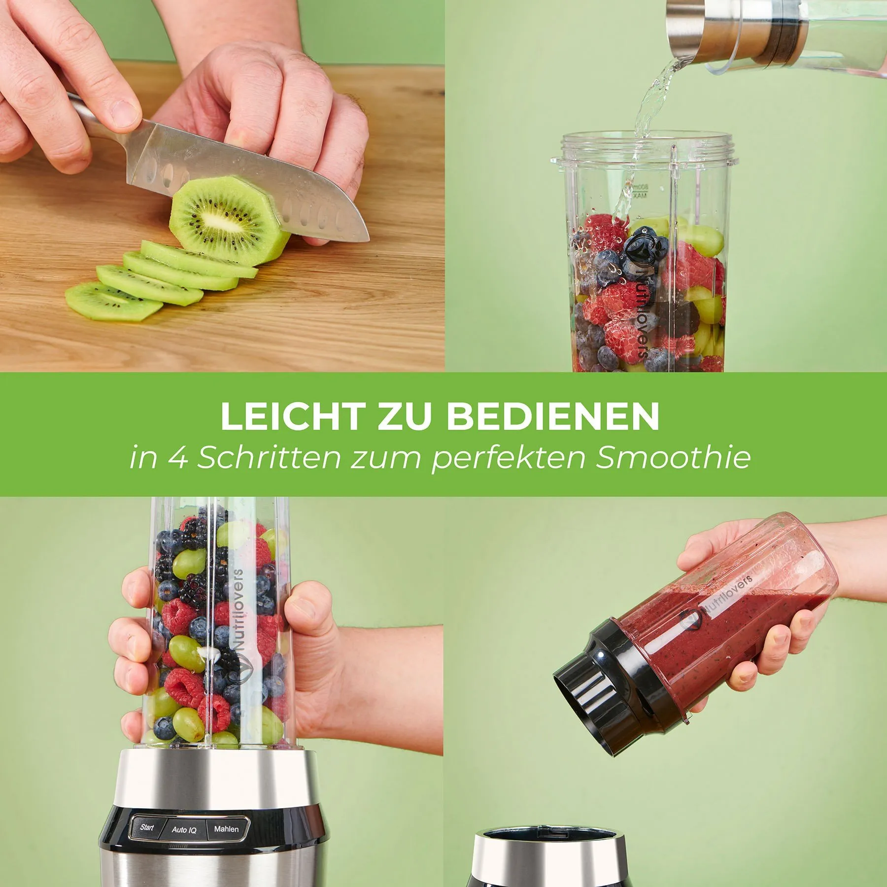 All-In-1 Mixer Mit 2 BehÀltern Und To-Go Deckeln - Image 9