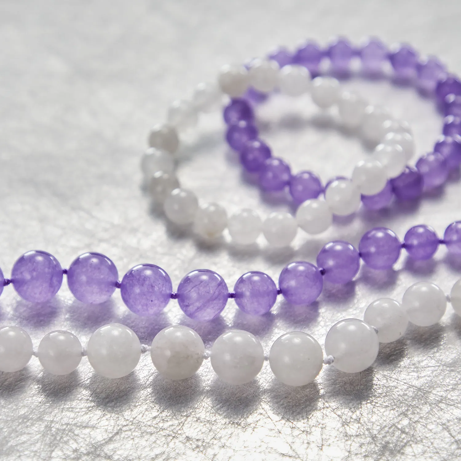 Collier & Armband "Color Dream", Jade, Ca. 50 Cm - Image 2