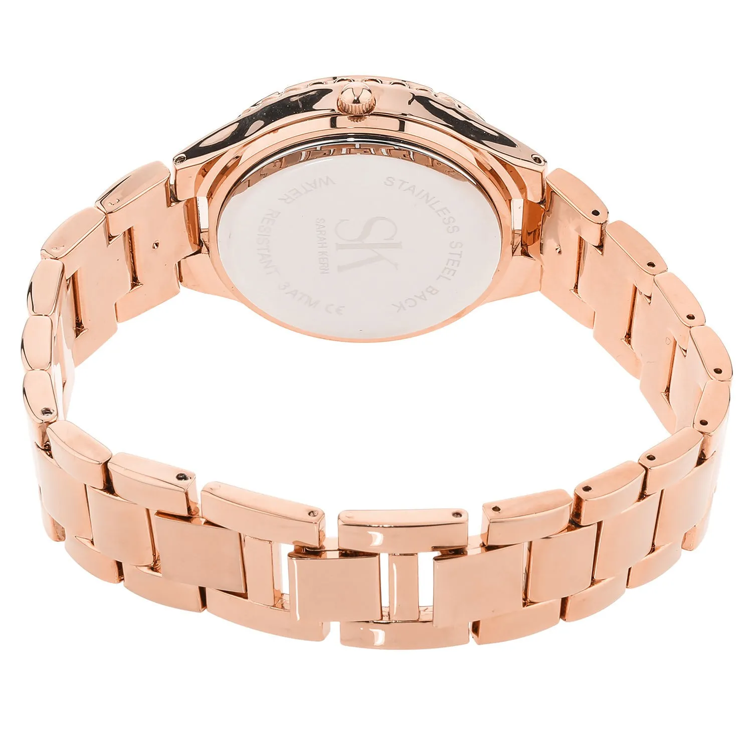 Armband-Uhr "Elegant Glam", Metall-Gliederarmband - Image 4