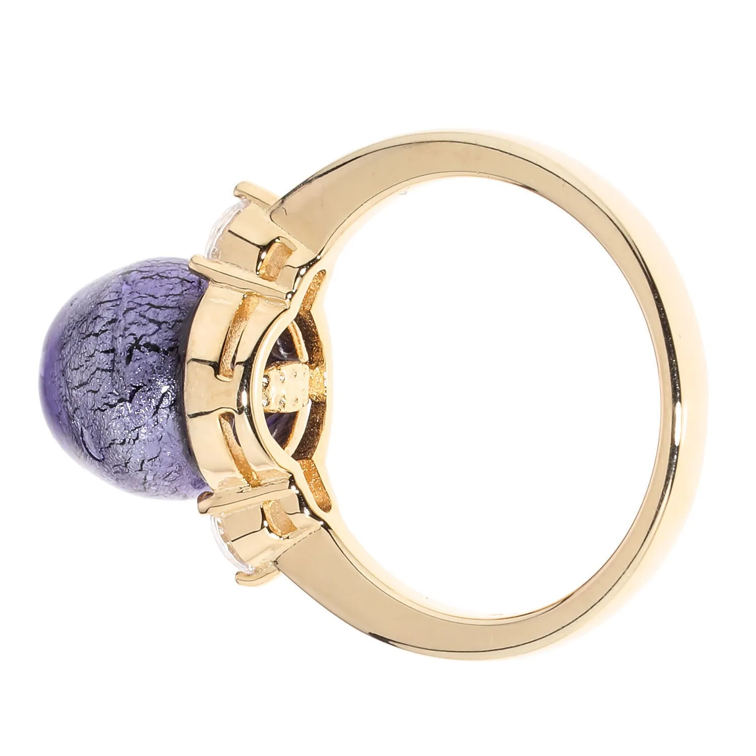 Cocktail-Ring "My Darling", Murano Glas, Zirkonia - Image 2