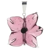 Blüten-Anhänger "Magic Blossom", Original Murano Glas, Silber 925