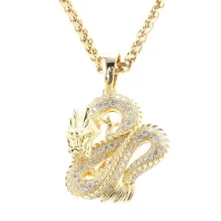 Drachenanhänger "Courage", 114 Zirkonia