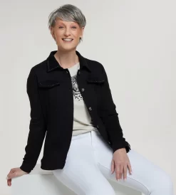 Hemdjacke Im Materialmix