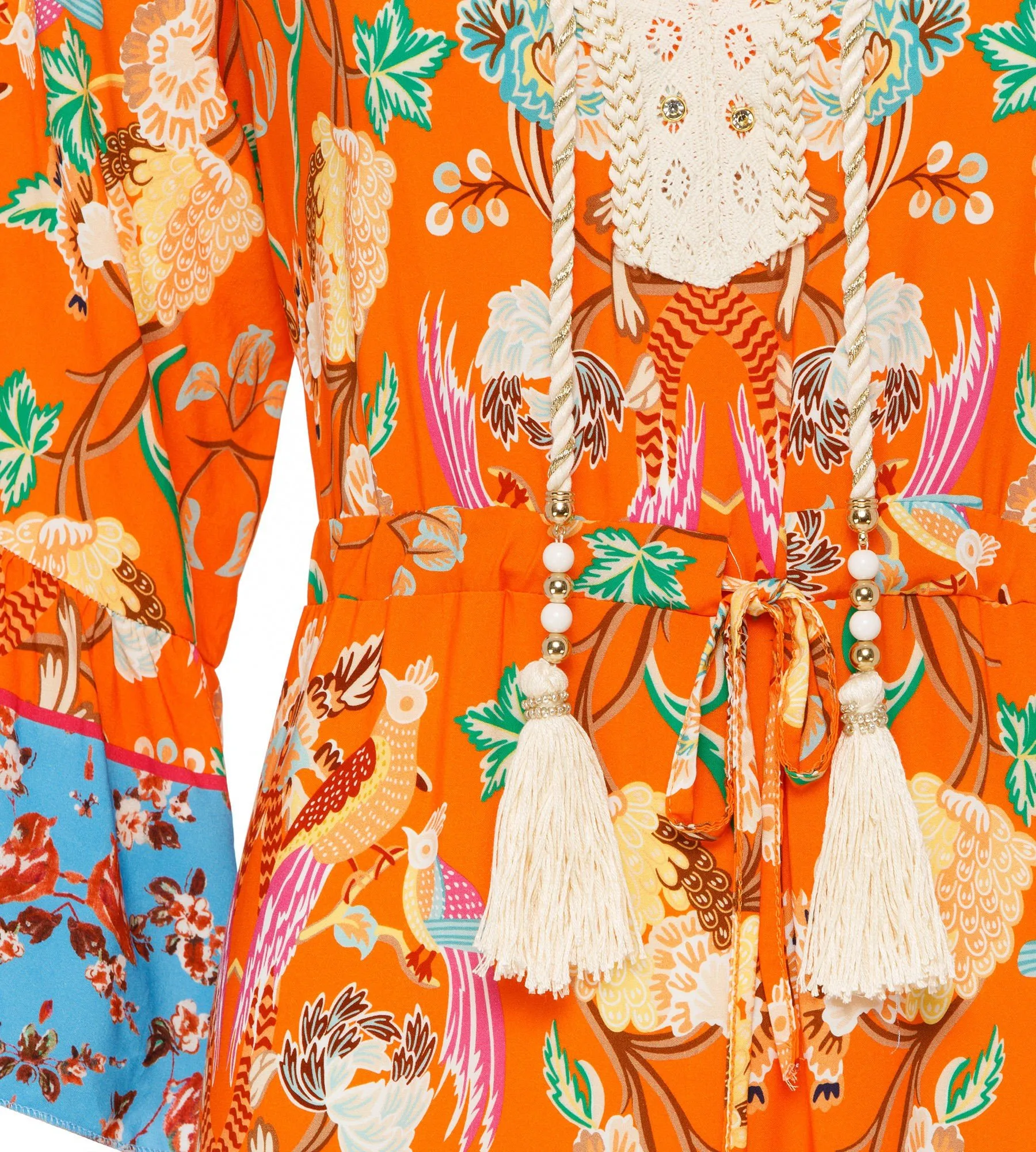 Maxikleid Bedruckt Mit Tailienband - Image 3