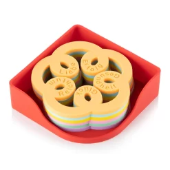 Energie-Untersetzer, Kautschuk-Silikon, 6-teiliges Set