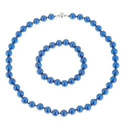 Collier & Armband "Dinner Party", Muschelkernperlen