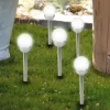 Solarstecker Mit Krakeliertem Glasball