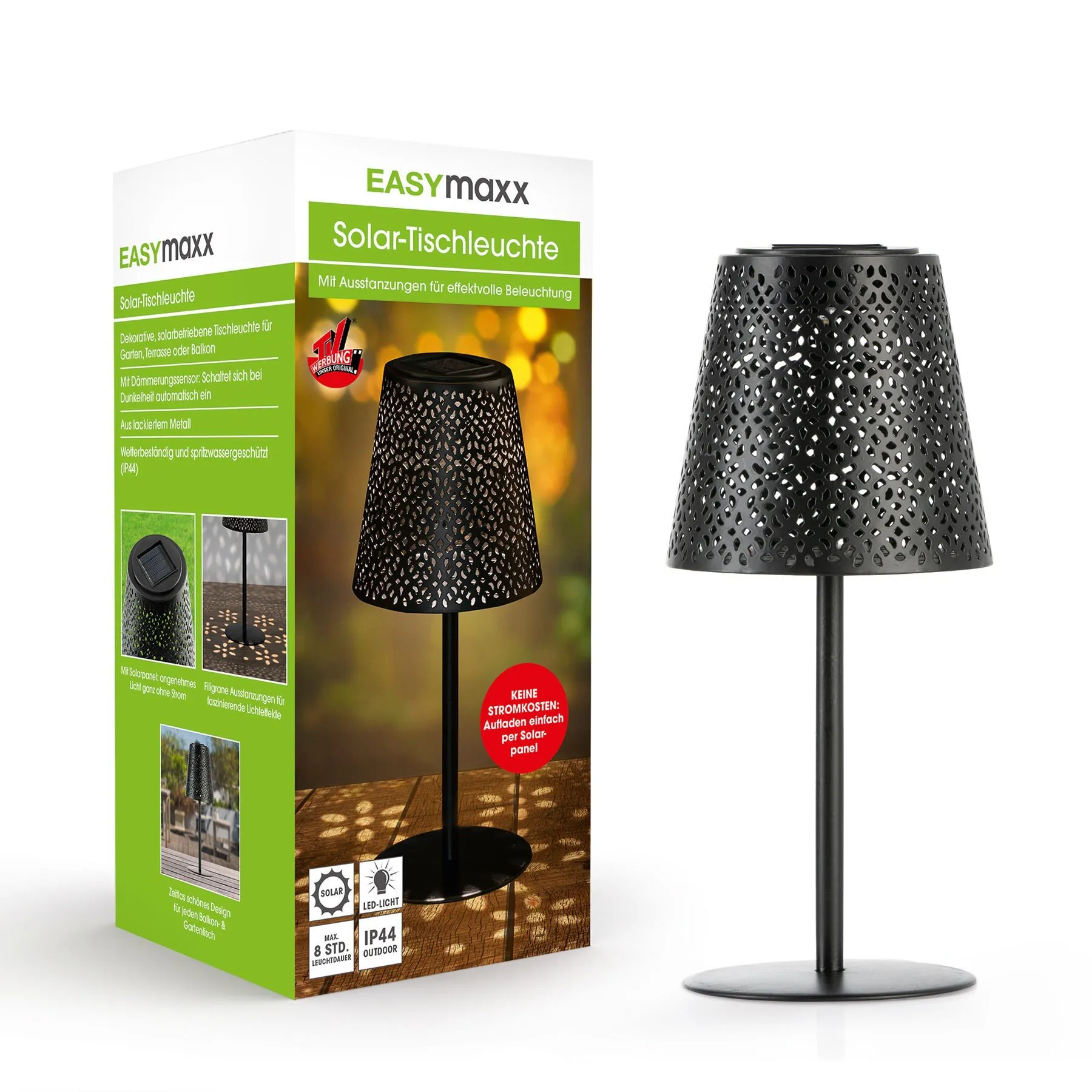 Solar-Tischleuchte Metall 2er-Set - Image 5