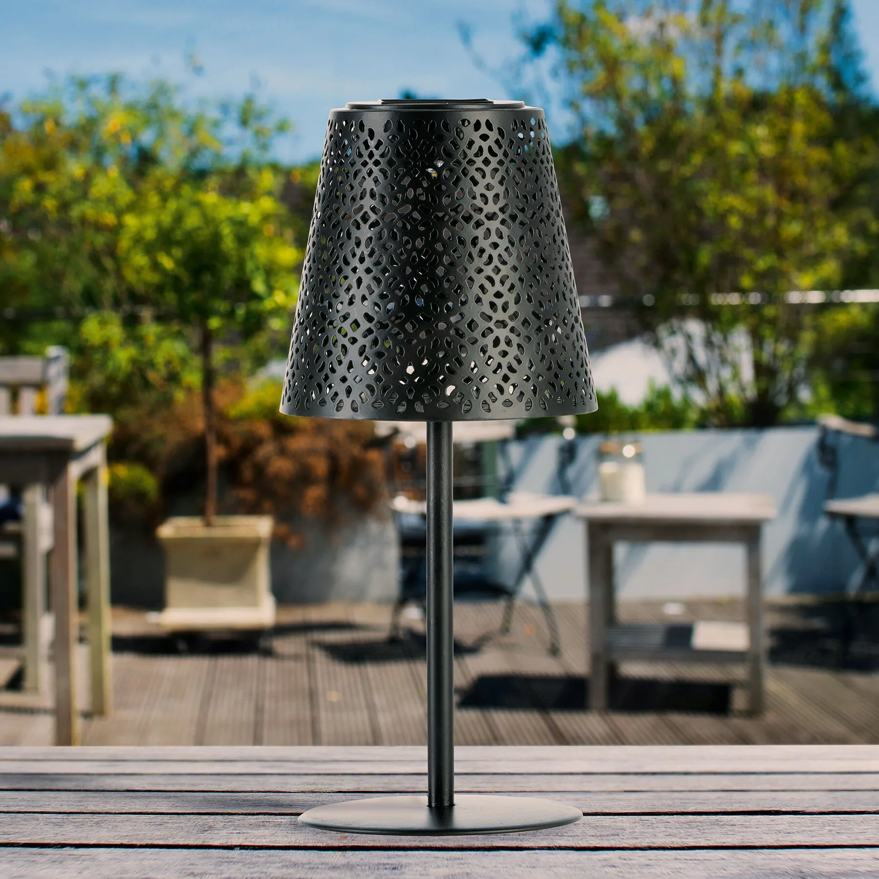 Solar-Tischleuchte Metall 2er-Set - Image 2