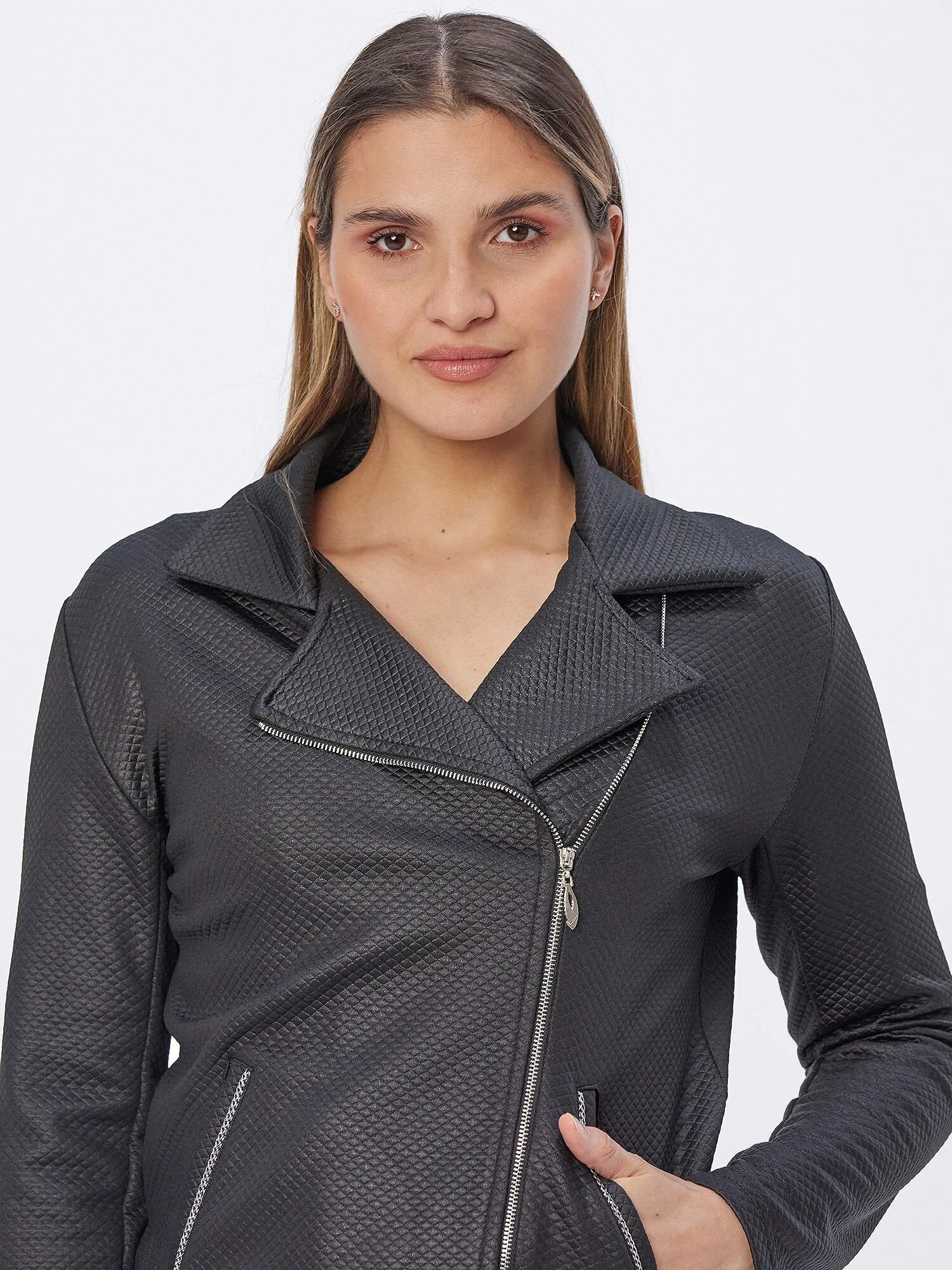 Bikerjacke Rautenstepp - Image 4