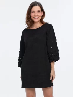 Kleid Trompetenärmel