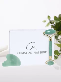 Aventurin De Luxe Gesichtsroller & Gua Sha Set