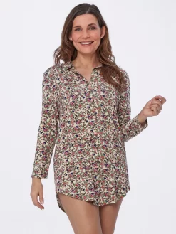 Nachthemd Mit Blumenprint