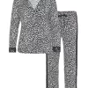 Pyjama Set Animal Mit Kontrastgalon