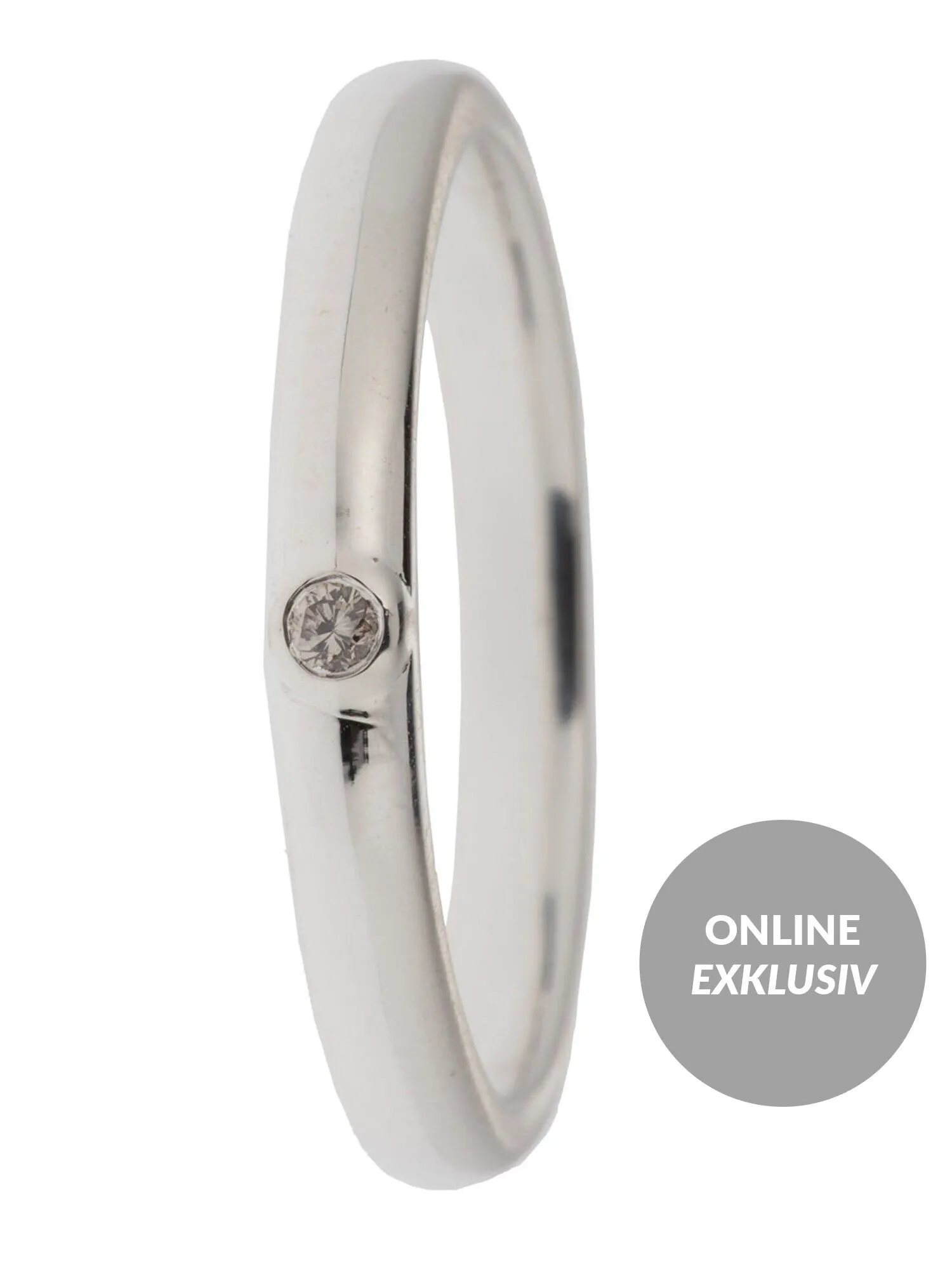 SolitÀr- Ring, Brillant Ca. 0,02 Ct. IJ/ SI