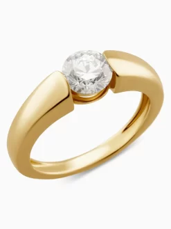 Solitär-Ring, Lab Grown Brillant 1,0 Ct., SI, Gold 585