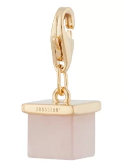 Einhänger "Unendliche Liebe", Rosenquarz, Silber 925 Vergoldet