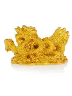 Gesundheits-Drache, Harz, Vergoldet