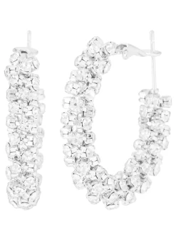 Steck-Creolen "Star-Shine", Zirkonia