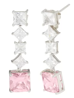 Ohrhänger "Glam Show", Zirkonia, Silber 925 Rhodiniert