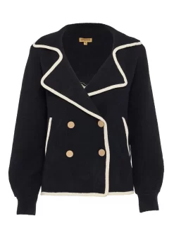 Strickblazer Mit Stickerei