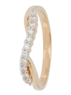 Croisé-Ring, Brillanten, Gelbgold 585