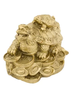 Schildkröte, Messing Vergoldet