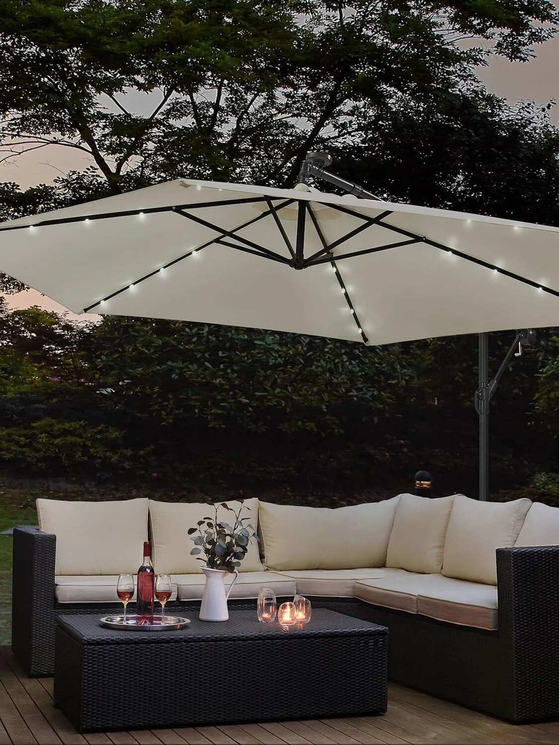 Ampelschirm Brazil Ø 3,0m Mit LED - Image 7