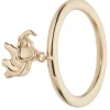 Goldener Ring "Golden Elephant", Brillanten, Gold 585