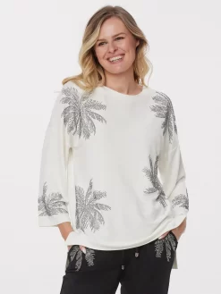 Edelshirt Palmenmotiv