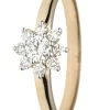 Entourage-Ring, Brillant, Gelbgold 585