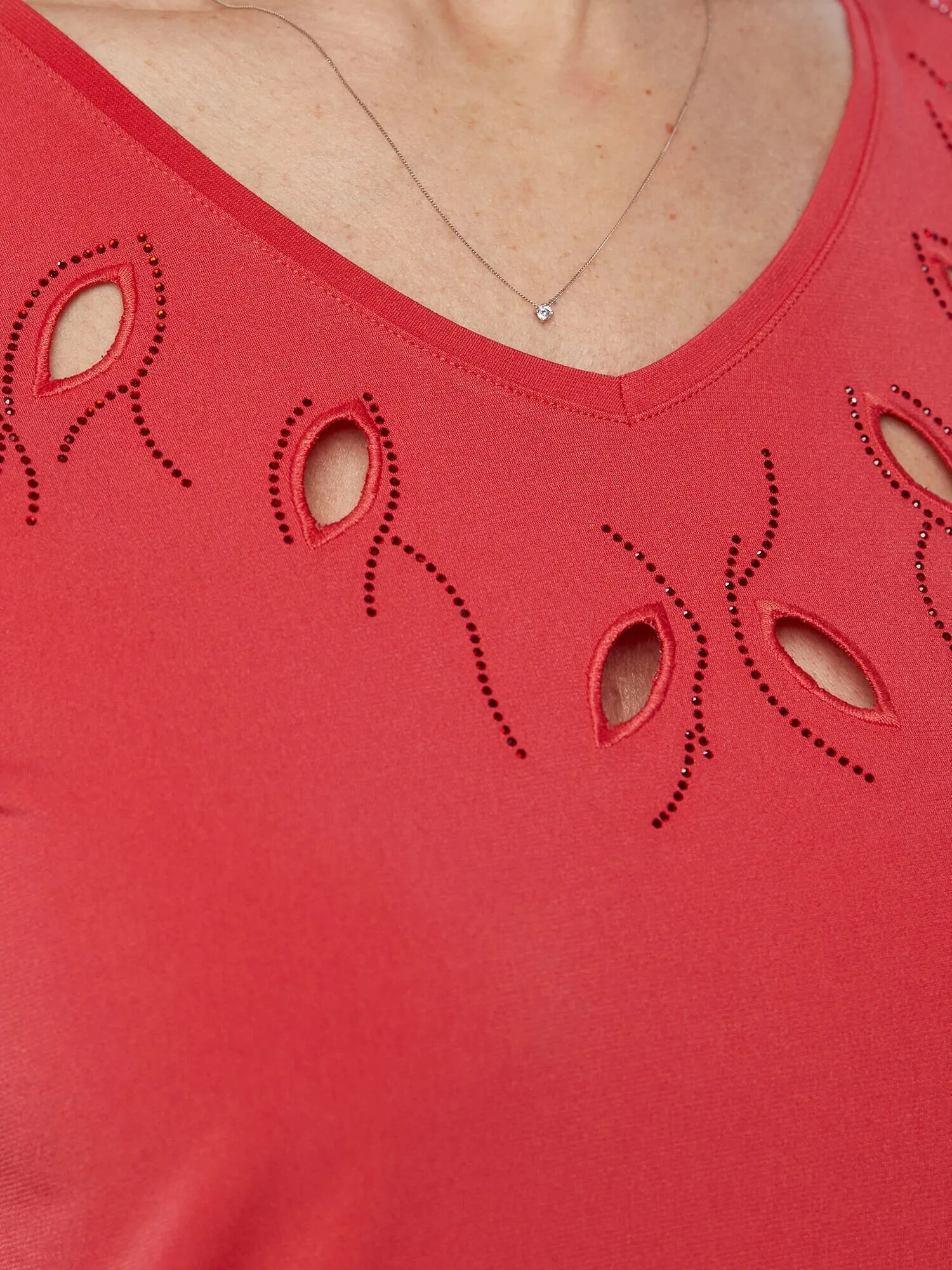 Frenchjersey Shirt Mit Cut Out Effekt - Image 4