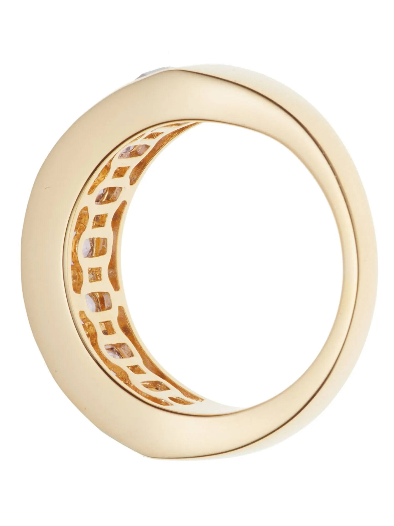 Rivière-Ring Amethyst, Silber 925, Vergoldet - Image 2