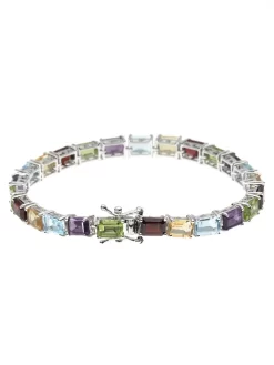 Armband Edelstein-Mix, Silber 925