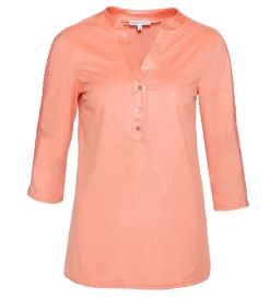 Blusenshirt In Velourslederoptik