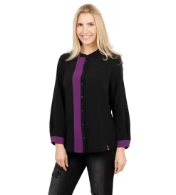 Bluse Mit Kontraststreifen